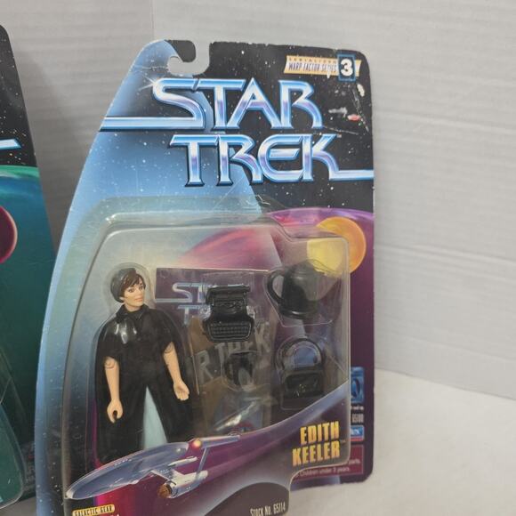 Lot Of 3 Star Trek DS9 Warp Factor Figures Cap Benjamin Sisko, Chief O'Brien - Picture 4 of 5
